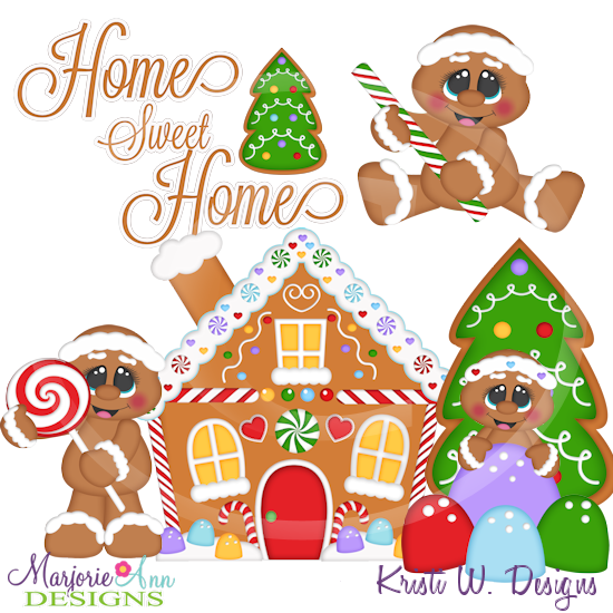 Christmas Village-Home Sweet Home SVG Cutting Files + Clipart - Click Image to Close